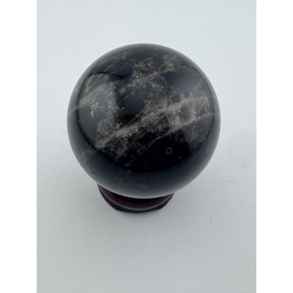 Black Quartz Sphere 2.69 Inch 1lb 1.5oz